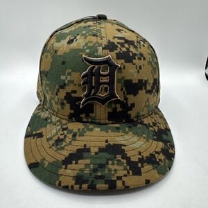 Detroit Tigers New Era digital Camo 2016 Memorial Day 59FIFTY Fitted Hat 7 1/8